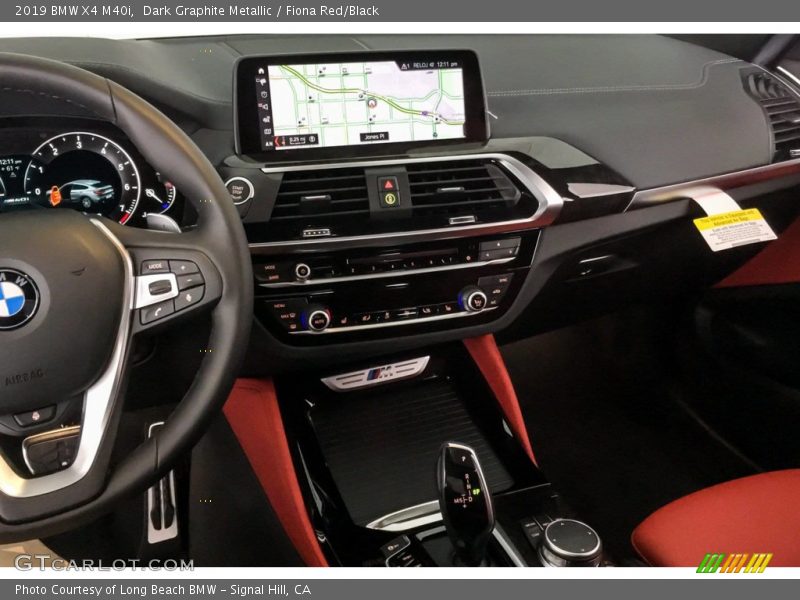 Dark Graphite Metallic / Fiona Red/Black 2019 BMW X4 M40i