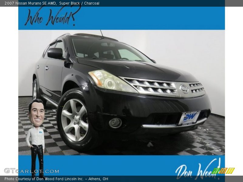 Super Black / Charcoal 2007 Nissan Murano SE AWD