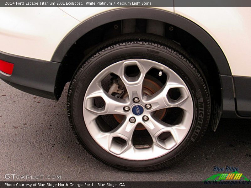 White Platinum / Medium Light Stone 2014 Ford Escape Titanium 2.0L EcoBoost