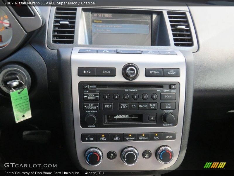 Super Black / Charcoal 2007 Nissan Murano SE AWD