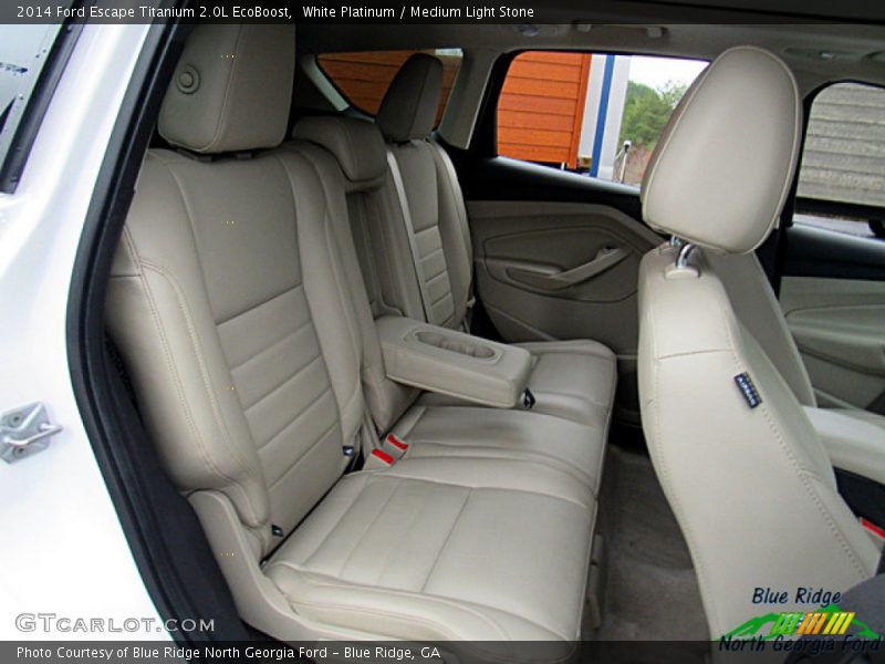 White Platinum / Medium Light Stone 2014 Ford Escape Titanium 2.0L EcoBoost