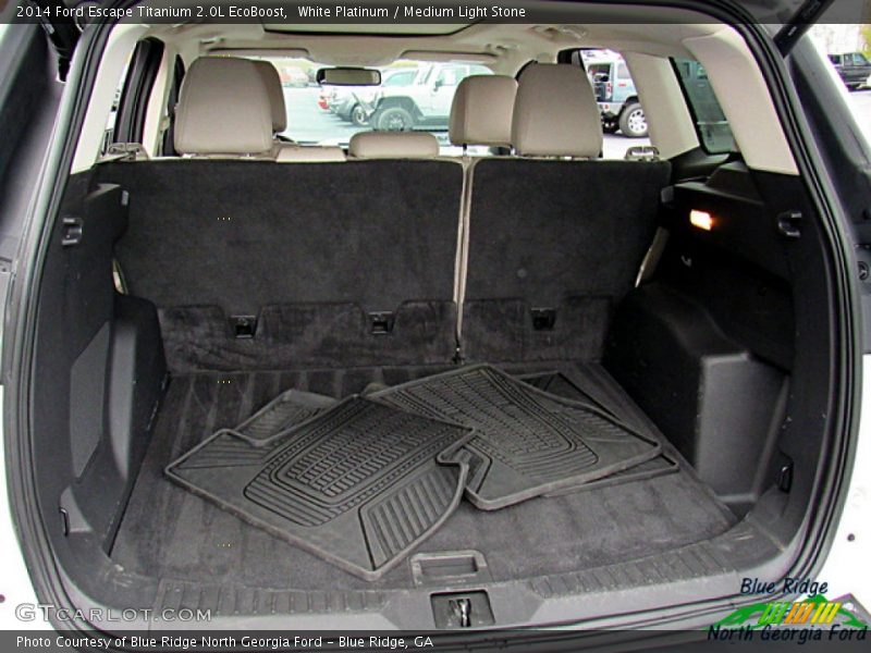 White Platinum / Medium Light Stone 2014 Ford Escape Titanium 2.0L EcoBoost