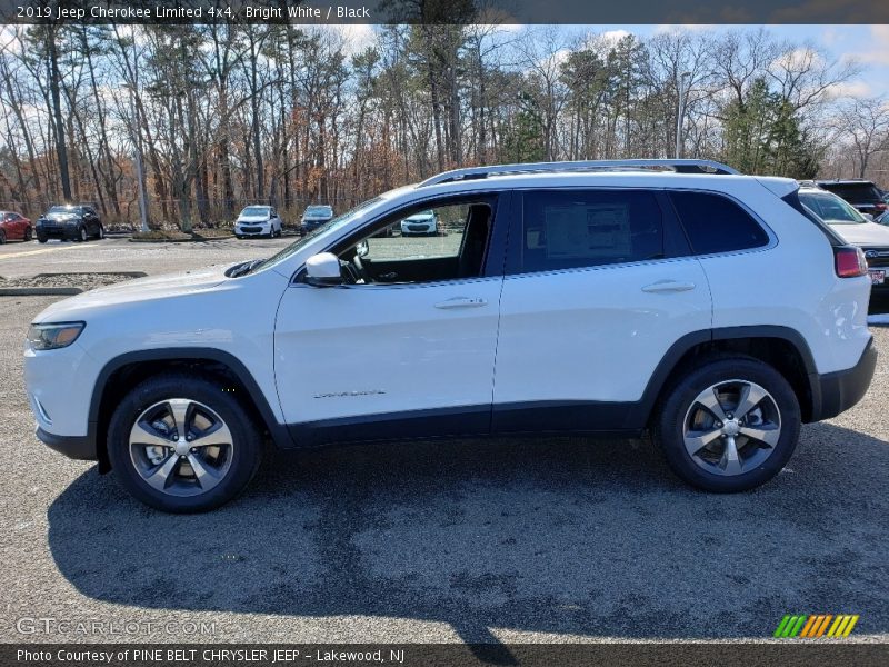 Bright White / Black 2019 Jeep Cherokee Limited 4x4