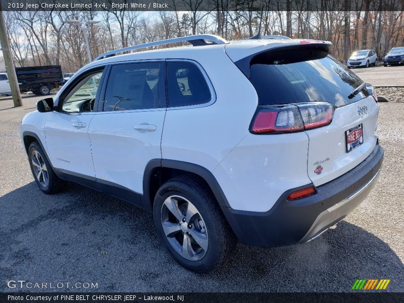 Bright White / Black 2019 Jeep Cherokee Limited 4x4
