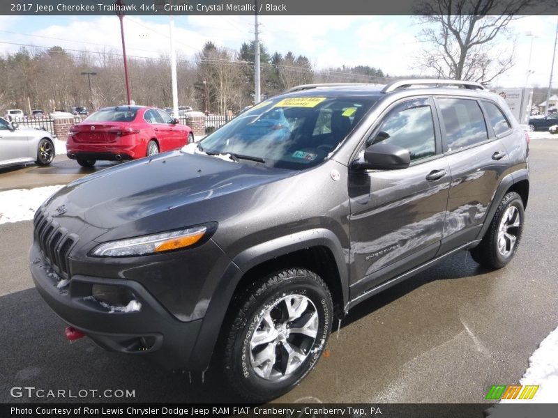 Granite Crystal Metallic / Black 2017 Jeep Cherokee Trailhawk 4x4