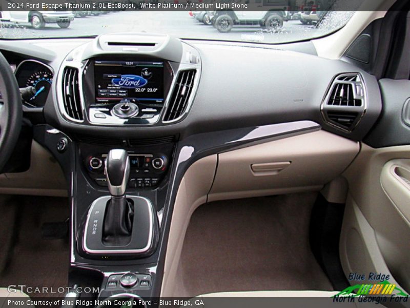 White Platinum / Medium Light Stone 2014 Ford Escape Titanium 2.0L EcoBoost