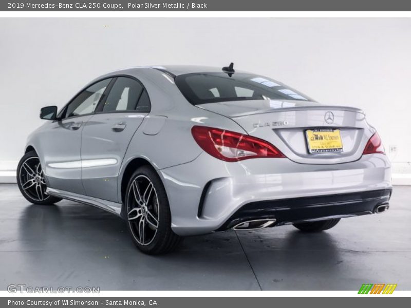 Polar Silver Metallic / Black 2019 Mercedes-Benz CLA 250 Coupe