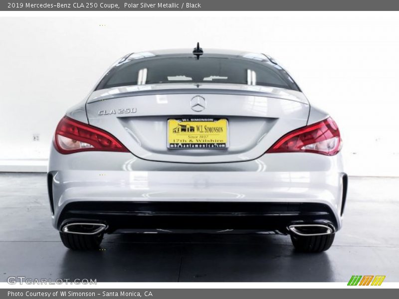Polar Silver Metallic / Black 2019 Mercedes-Benz CLA 250 Coupe