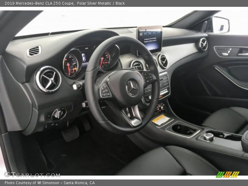 Polar Silver Metallic / Black 2019 Mercedes-Benz CLA 250 Coupe