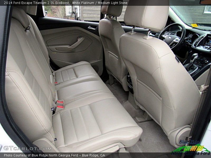 White Platinum / Medium Light Stone 2014 Ford Escape Titanium 2.0L EcoBoost