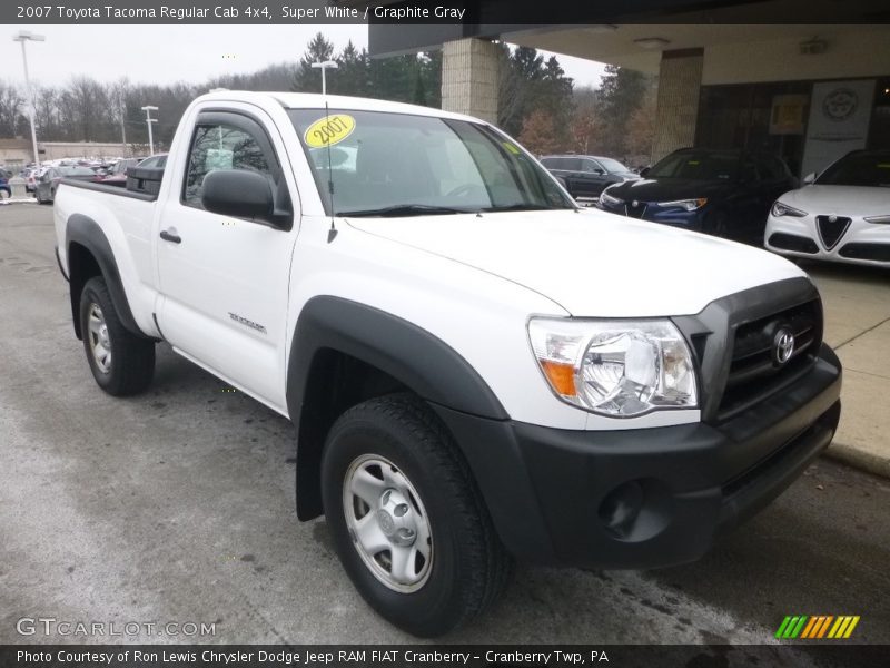 Super White / Graphite Gray 2007 Toyota Tacoma Regular Cab 4x4