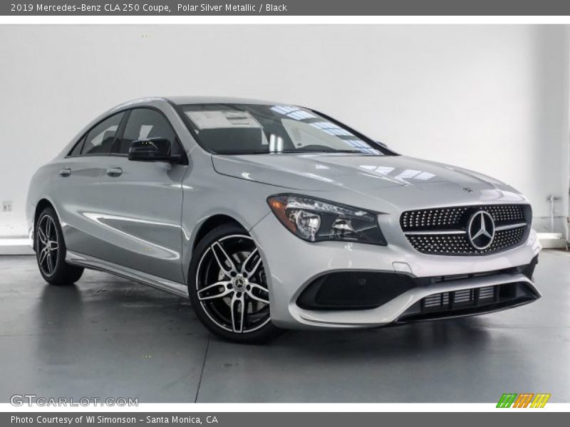Polar Silver Metallic / Black 2019 Mercedes-Benz CLA 250 Coupe