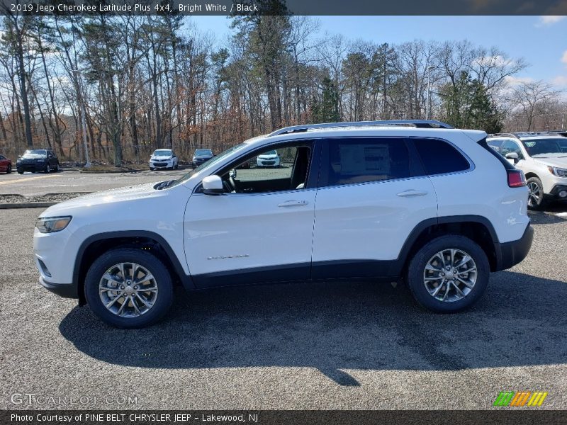 Bright White / Black 2019 Jeep Cherokee Latitude Plus 4x4