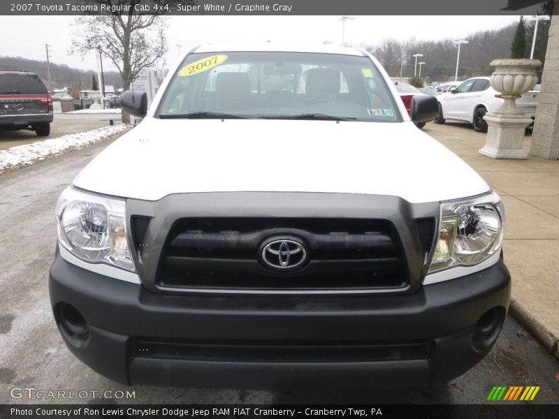 Super White / Graphite Gray 2007 Toyota Tacoma Regular Cab 4x4