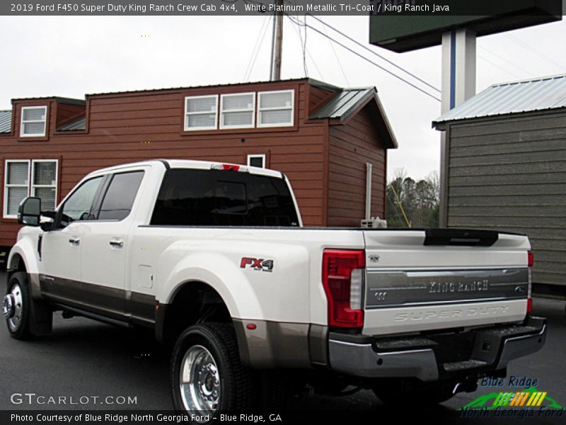 White Platinum Metallic Tri-Coat / King Ranch Java 2019 Ford F450 Super Duty King Ranch Crew Cab 4x4