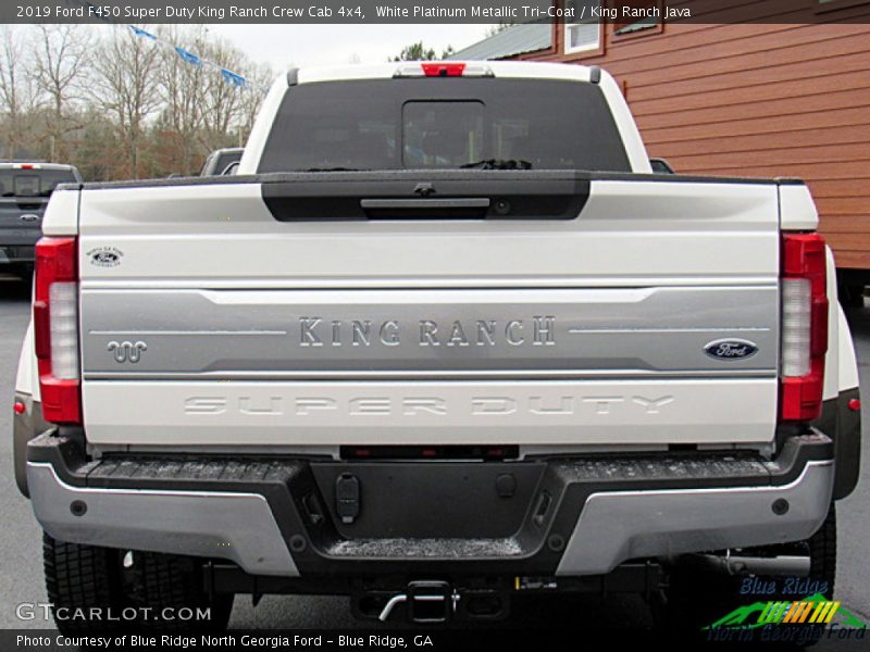 White Platinum Metallic Tri-Coat / King Ranch Java 2019 Ford F450 Super Duty King Ranch Crew Cab 4x4