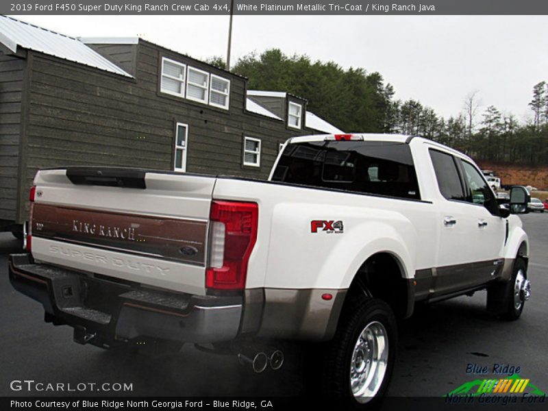 White Platinum Metallic Tri-Coat / King Ranch Java 2019 Ford F450 Super Duty King Ranch Crew Cab 4x4