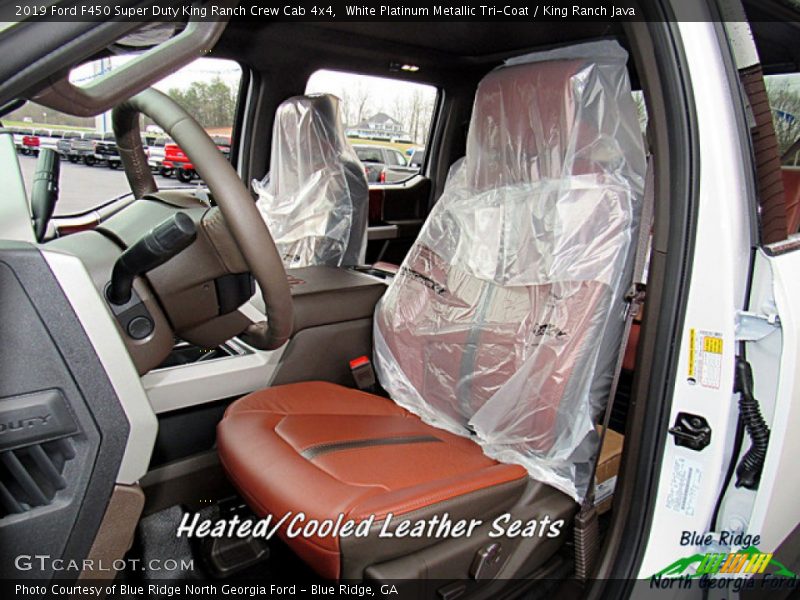 White Platinum Metallic Tri-Coat / King Ranch Java 2019 Ford F450 Super Duty King Ranch Crew Cab 4x4