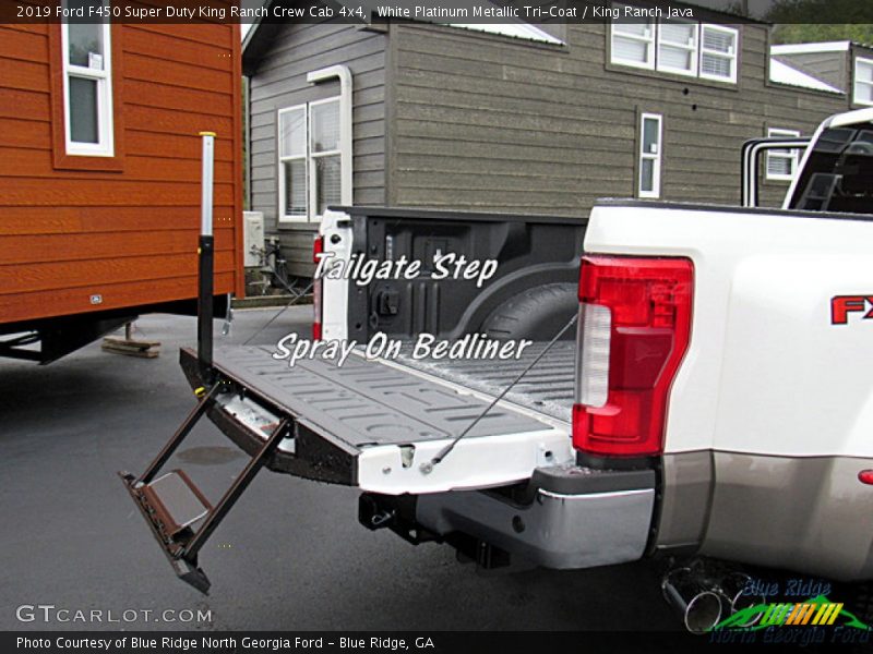 White Platinum Metallic Tri-Coat / King Ranch Java 2019 Ford F450 Super Duty King Ranch Crew Cab 4x4