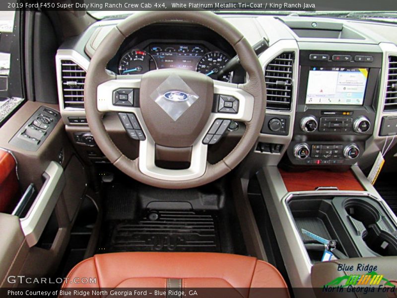 White Platinum Metallic Tri-Coat / King Ranch Java 2019 Ford F450 Super Duty King Ranch Crew Cab 4x4
