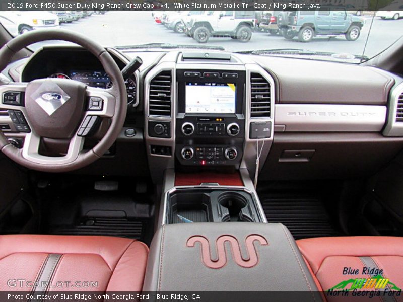 White Platinum Metallic Tri-Coat / King Ranch Java 2019 Ford F450 Super Duty King Ranch Crew Cab 4x4