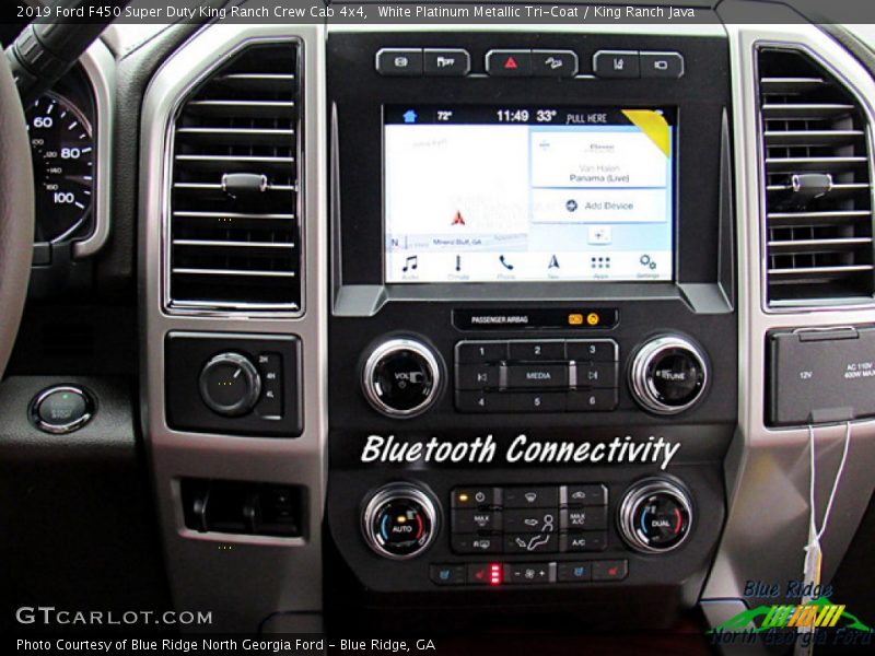 White Platinum Metallic Tri-Coat / King Ranch Java 2019 Ford F450 Super Duty King Ranch Crew Cab 4x4