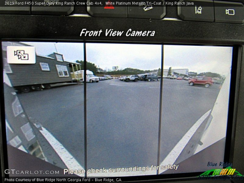White Platinum Metallic Tri-Coat / King Ranch Java 2019 Ford F450 Super Duty King Ranch Crew Cab 4x4