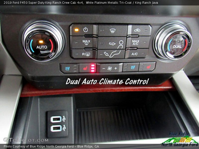 White Platinum Metallic Tri-Coat / King Ranch Java 2019 Ford F450 Super Duty King Ranch Crew Cab 4x4