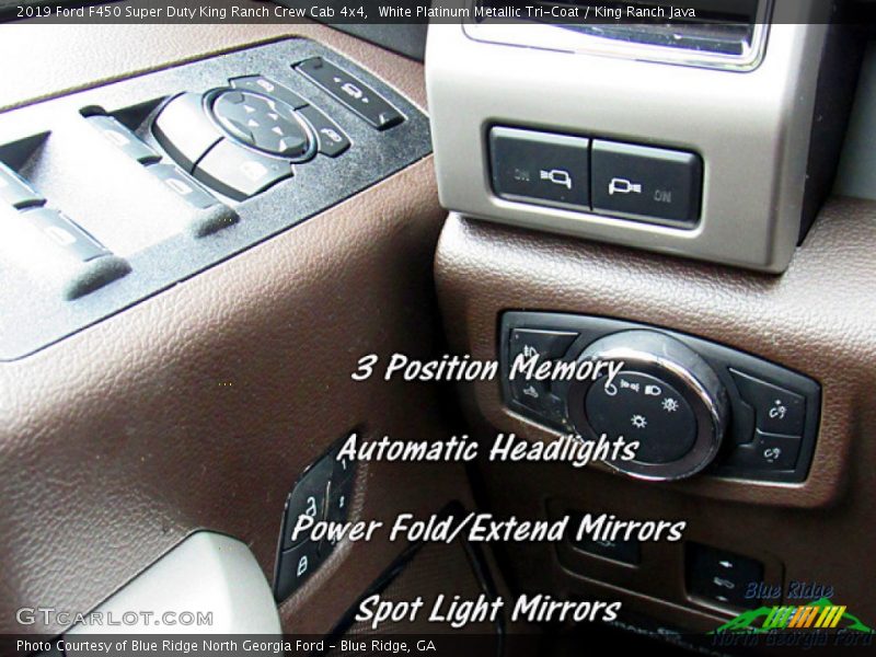 White Platinum Metallic Tri-Coat / King Ranch Java 2019 Ford F450 Super Duty King Ranch Crew Cab 4x4