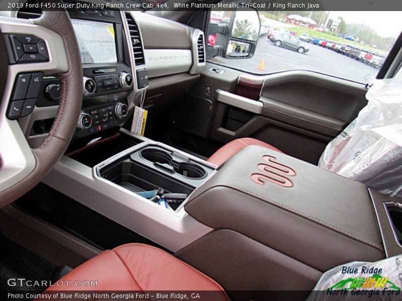 White Platinum Metallic Tri-Coat / King Ranch Java 2019 Ford F450 Super Duty King Ranch Crew Cab 4x4