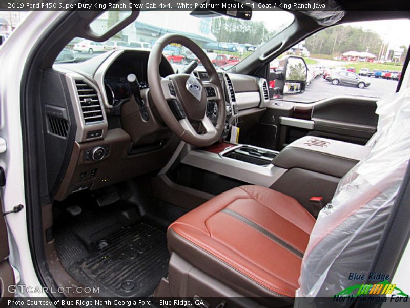 White Platinum Metallic Tri-Coat / King Ranch Java 2019 Ford F450 Super Duty King Ranch Crew Cab 4x4