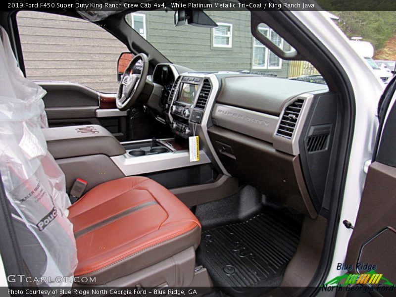 White Platinum Metallic Tri-Coat / King Ranch Java 2019 Ford F450 Super Duty King Ranch Crew Cab 4x4