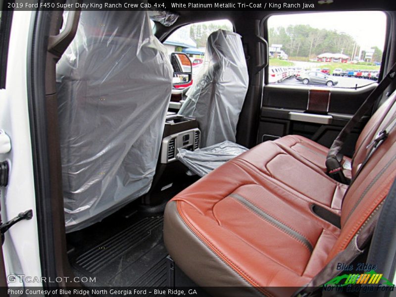 White Platinum Metallic Tri-Coat / King Ranch Java 2019 Ford F450 Super Duty King Ranch Crew Cab 4x4