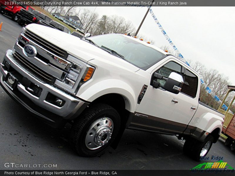White Platinum Metallic Tri-Coat / King Ranch Java 2019 Ford F450 Super Duty King Ranch Crew Cab 4x4