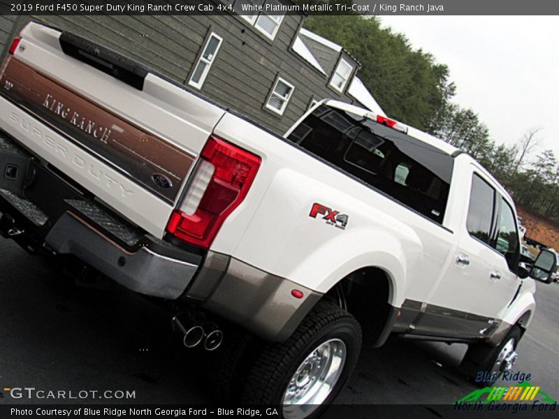 White Platinum Metallic Tri-Coat / King Ranch Java 2019 Ford F450 Super Duty King Ranch Crew Cab 4x4