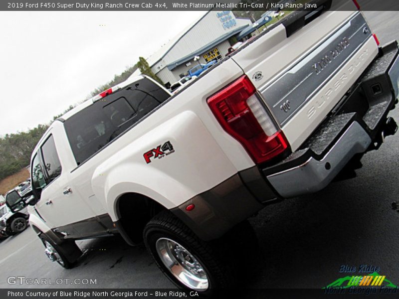 White Platinum Metallic Tri-Coat / King Ranch Java 2019 Ford F450 Super Duty King Ranch Crew Cab 4x4