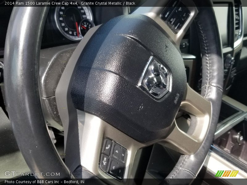 Granite Crystal Metallic / Black 2014 Ram 1500 Laramie Crew Cab 4x4