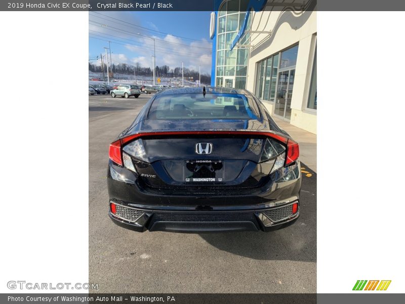 Crystal Black Pearl / Black 2019 Honda Civic EX Coupe