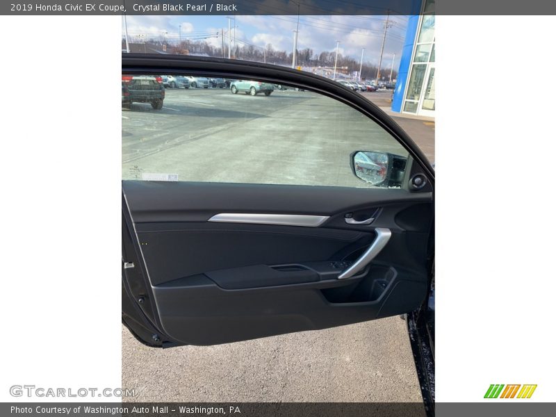 Crystal Black Pearl / Black 2019 Honda Civic EX Coupe