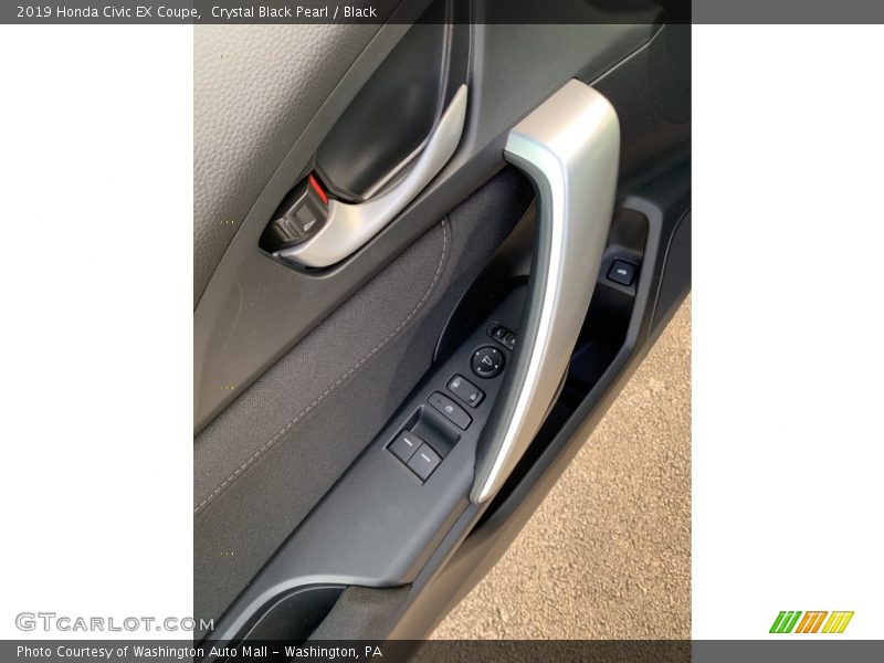 Crystal Black Pearl / Black 2019 Honda Civic EX Coupe