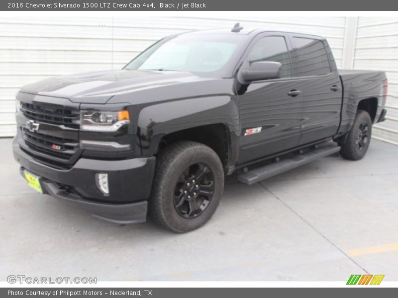 Black / Jet Black 2016 Chevrolet Silverado 1500 LTZ Crew Cab 4x4