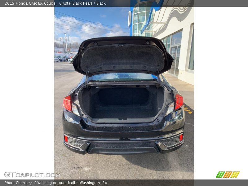 Crystal Black Pearl / Black 2019 Honda Civic EX Coupe