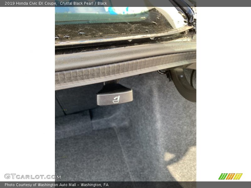 Crystal Black Pearl / Black 2019 Honda Civic EX Coupe