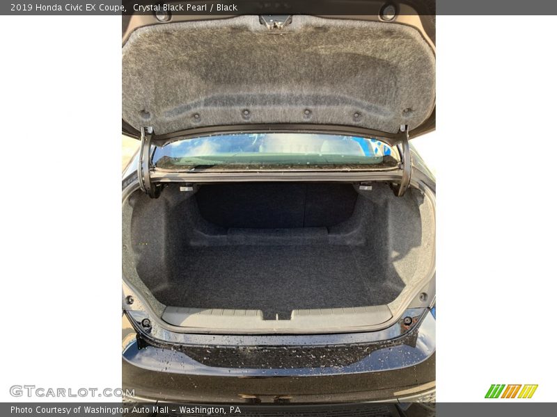 Crystal Black Pearl / Black 2019 Honda Civic EX Coupe