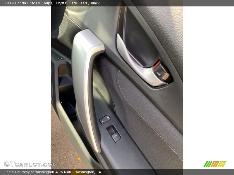 Crystal Black Pearl / Black 2019 Honda Civic EX Coupe