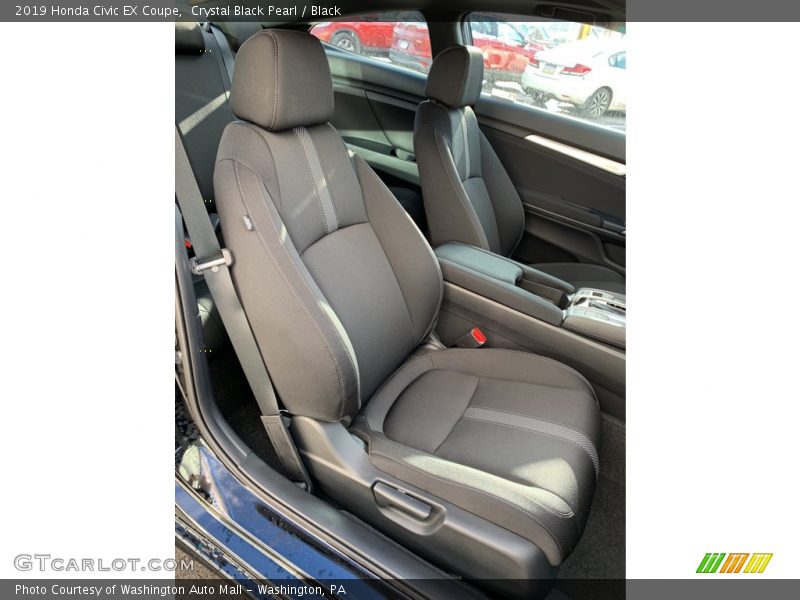 Crystal Black Pearl / Black 2019 Honda Civic EX Coupe