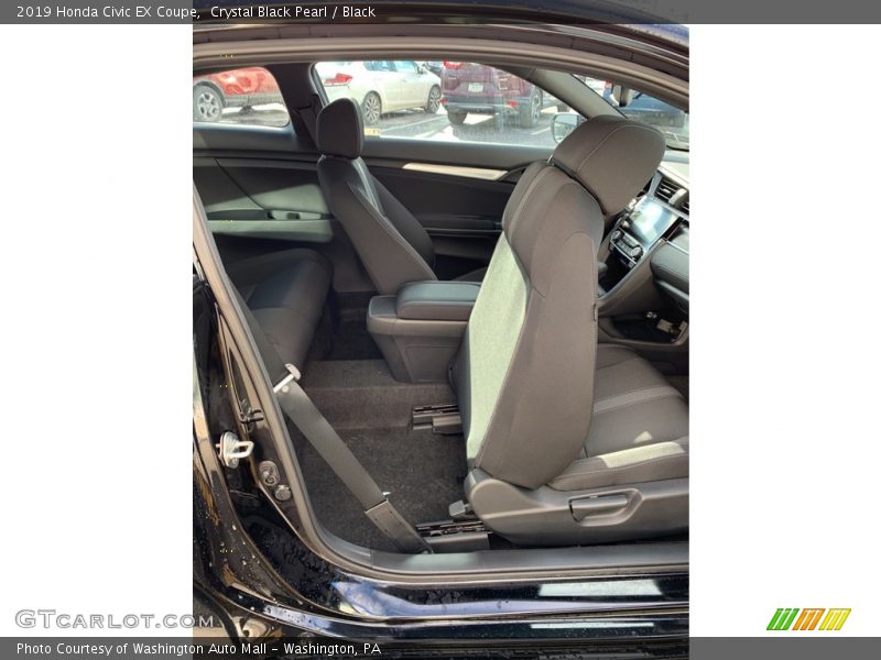 Crystal Black Pearl / Black 2019 Honda Civic EX Coupe