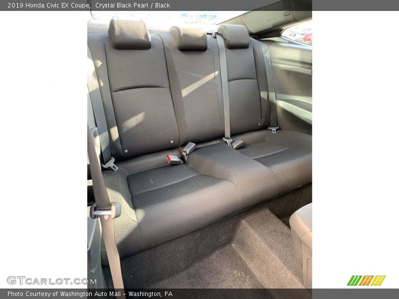 Crystal Black Pearl / Black 2019 Honda Civic EX Coupe