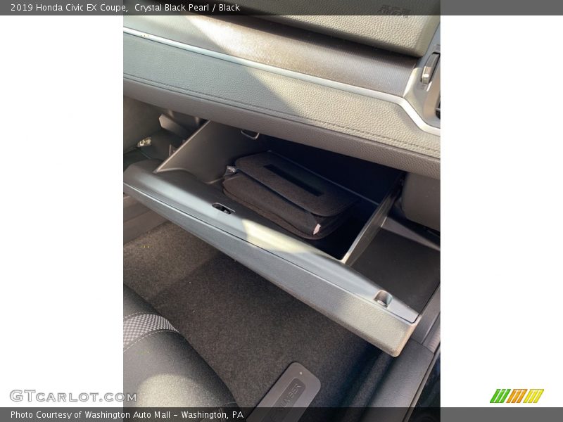 Crystal Black Pearl / Black 2019 Honda Civic EX Coupe