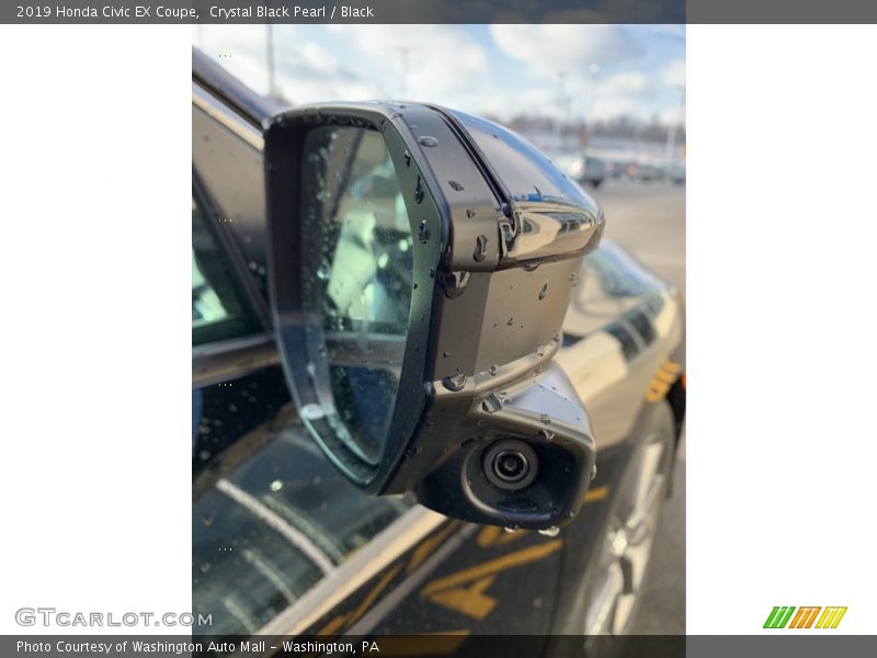 Crystal Black Pearl / Black 2019 Honda Civic EX Coupe